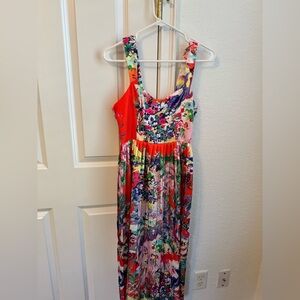H&M Floral Multicolor Midi Dress
